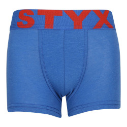 Boxers enfant Styx sport élastique bleu (GJ967)