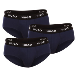 3PACK slip homme HUGO bleu foncé (50469763 410)