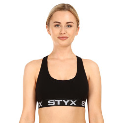 Soutien-gorge pour femmes Styx sport noir (IP960)