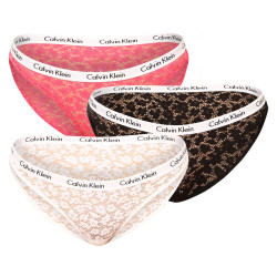 3PACK culotte femme Calvin Klein multicolore (QD3926E-BP3)