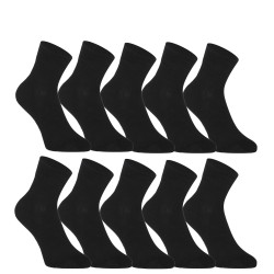 10PACK chaussettes Styx chaussettes à la cheville bambou noir (10HBK960)