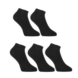 5PACK chaussettes Styx low bamboo black (5HBN960)