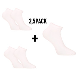 2,5PACK chaussettes Nedeto bas bambou blanc (2,5NDTPN100)