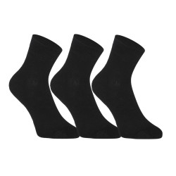 3PACK chaussettes Styx chaussettes à la cheville bambou noir (3HBK960)