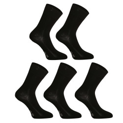 5PACK chaussettes Gino chaussettes en bambou sans couture noir (82003)