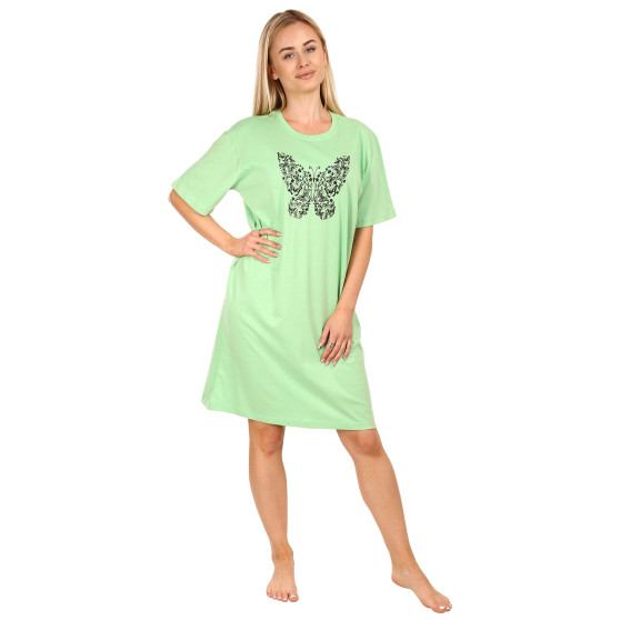 Chemise de nuit pour femmes Molvy vert (AK-3486)