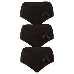 3PACK culotte femme Fine femme noir (9033)