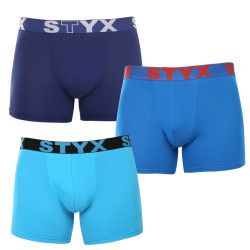 3PACK Boxers homme Styx long sport élastique multicolore (3U96897)