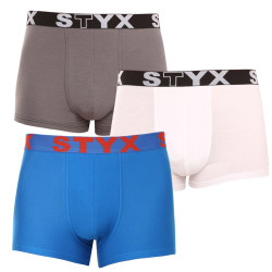 3PACK Boxers homme Styx sport élastique multicolore (3G10137)