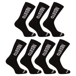 7PACK chaussettes Nedeto high noir (7NDTP001-brand)