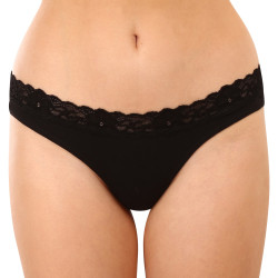 String pour femmes Styx avec dentelle noir (ITK960)