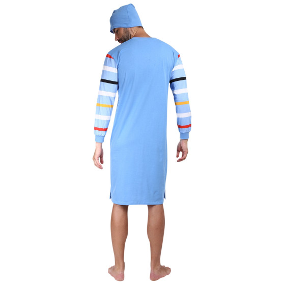 Chemise de nuit pour hommes Foltýn bleu clair surdimensionné (FNKN5)