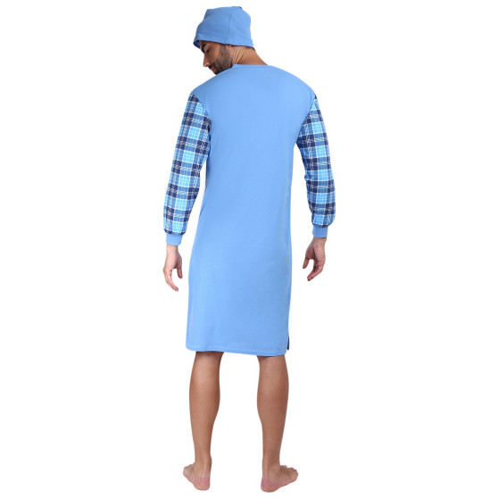 Chemise de nuit pour hommes Foltýn bleu (FNK3)