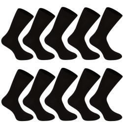 10PACK chaussettes Nedeto haut bambou noir (10NDTP001)