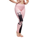 Leggings pour femmes Dedoles fitness Chat rose (D-W-AW-LGS-C-RP-0079)