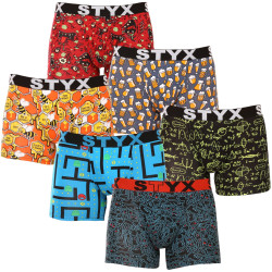 6PACK Boxers homme Styx long art sports élastique multicolore (6U12697124)