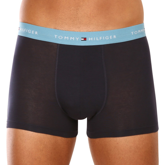 3PACK Boxers homme Tommy Hilfiger bleu foncé (UM0UM02763 0W7)