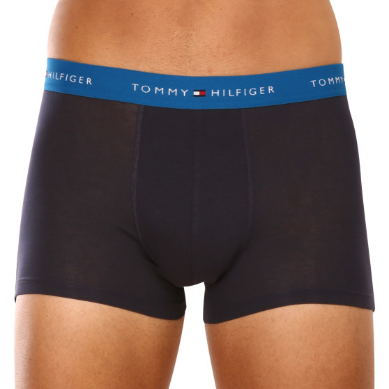 3PACK Boxers homme Tommy Hilfiger bleu foncé (UM0UM02763 0W7)