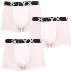 3PACK Boxers homme Styx sport élastique blanc (3G1061)