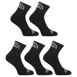 5PACK chaussettes Styx chaussettes à la cheville noires (5HK960)