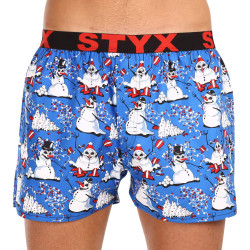 Caleçons homme Styx art sport caoutchouc bonshommes de neige de noël (B1751)