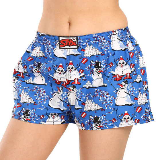 Caleçons pour femmes Styx art caoutchouc classique Christmas snowmen (K1751)