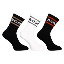 3PACK chaussettes BOSS hautes multicolores (50469371 968)