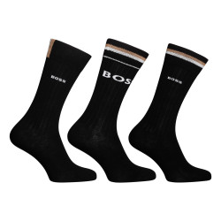 3PACK chaussettes BOSS high noir (50491198 001)