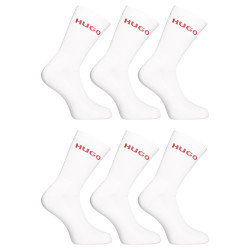 6PACK chaussettes HUGO high blanc (50510187 100)