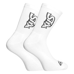 Chaussettes Styx blanches avec logo noir (HV1061)