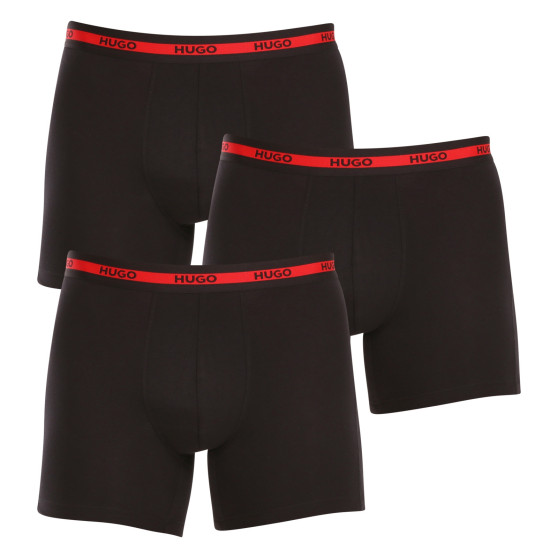 3PACK Boxers homme HUGO noir (50496713 002)