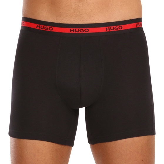 3PACK Boxers homme HUGO noir (50496713 002)