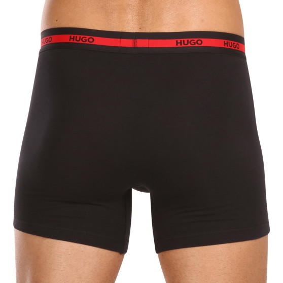 3PACK Boxers homme HUGO noir (50496713 002)