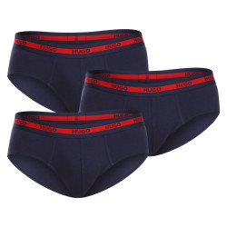 3PACK slip homme HUGO bleu (50503100 411)