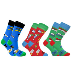 3PACK chaussettes joyeuses Styx haute multicolore (H12505155)