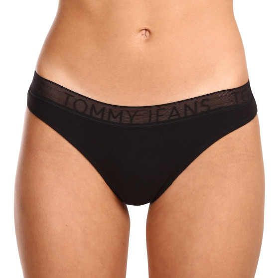 3PACK string femme Tommy Hilfiger noir (UW0UW04711 0R7)