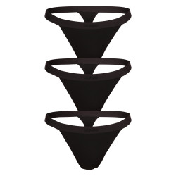 3PACK string femme HUGO noir (50496893 001)