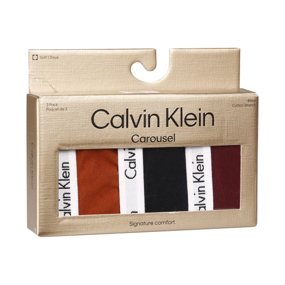 3PACK culotte femme Calvin Klein multicolore (QD5146E-HVT)