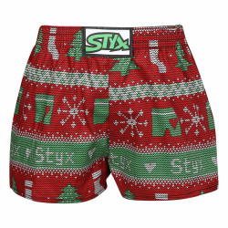 Caleçons Kids Styx art classique élastique Noël tricoté (J1658)