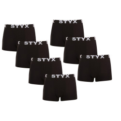 7PACK Boxers homme Styx sport élastique noir (7G960)