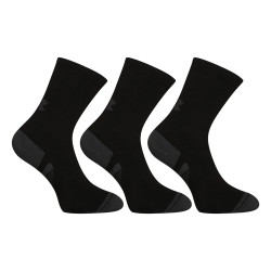 3PACK chaussettes Under Armour noires (1379521 001)