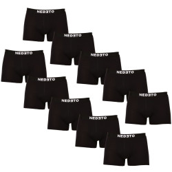 10PACK Boxers homme Nedeto noir (10NDTB001-brand)