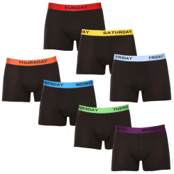 7PACK Boxers homme Nedeto noir (7NDTB001-week)