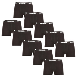 10PACK Boxers homme Nedeto Rebel noir (10NBR001)