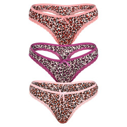 3PACK String femme Fine femme multicolore (808-B)