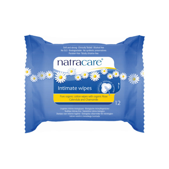 Natracare Lingettes humides pour femmes 12 pièces (NATRA25)