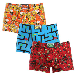 3PACK Boxers homme Styx art caoutchouc classique multicolour (3Q12914)