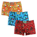 3PACK Boxers homme Styx art caoutchouc classique multicolour (3Q12914)