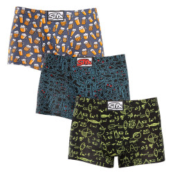 3PACK Boxers homme Styx art caoutchouc classique multicolour (3Q12672)