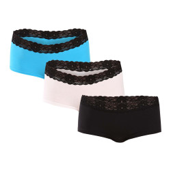 3PACK Culotte femme Styx avec jambe multicolore (3INK96019)